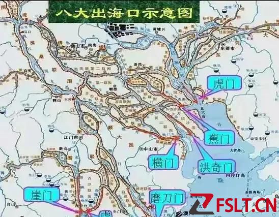 廣東地理：珠江水流量之大，需要八大出?？?！